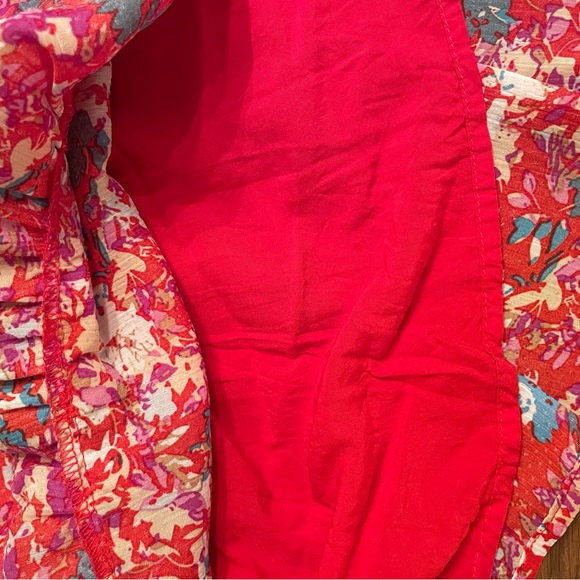 Sugarlips Babydoll Swing Dress Ruffle bottom Scoop Neck and Tie Back. Size L. - Picture 5 of 10